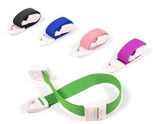 TPE Material Medical Tourniquet Elastic Bandage With Clip – Assorted Colours